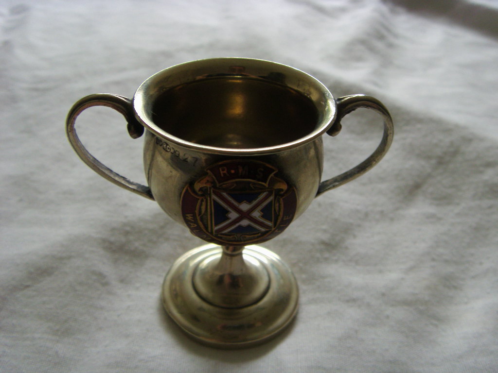 SOUVENIR SMALL CUP FROM THE RMS WALMER CASTLE